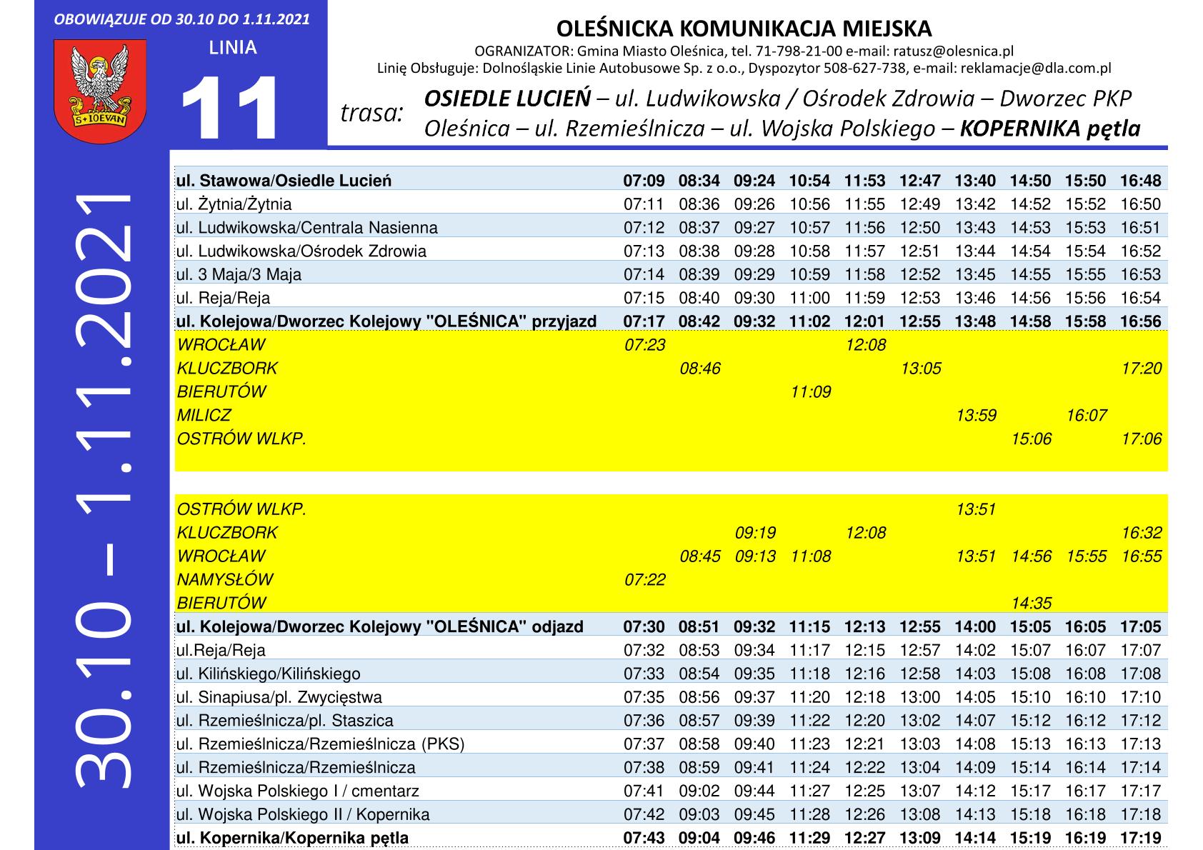 rozkład jazdy